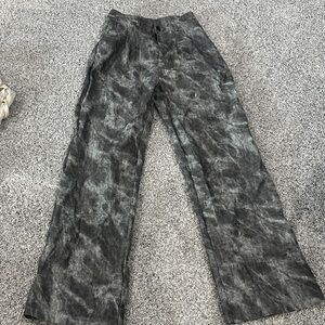 Fashion Nova Grey Faux Leather Pant